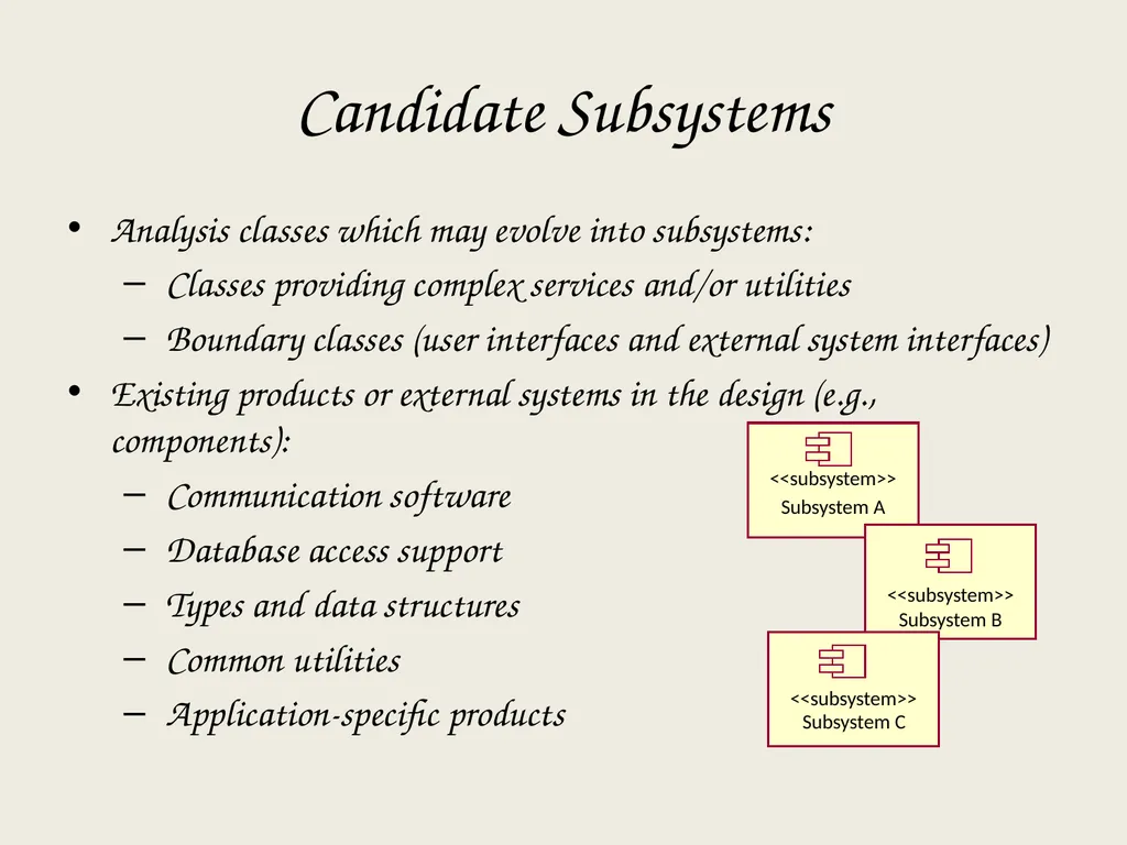 Architectural Analysis These slides are derived - slide 94 of 124