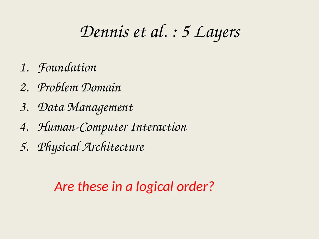 Architectural Analysis These slides are derived - slide 33 of 124
