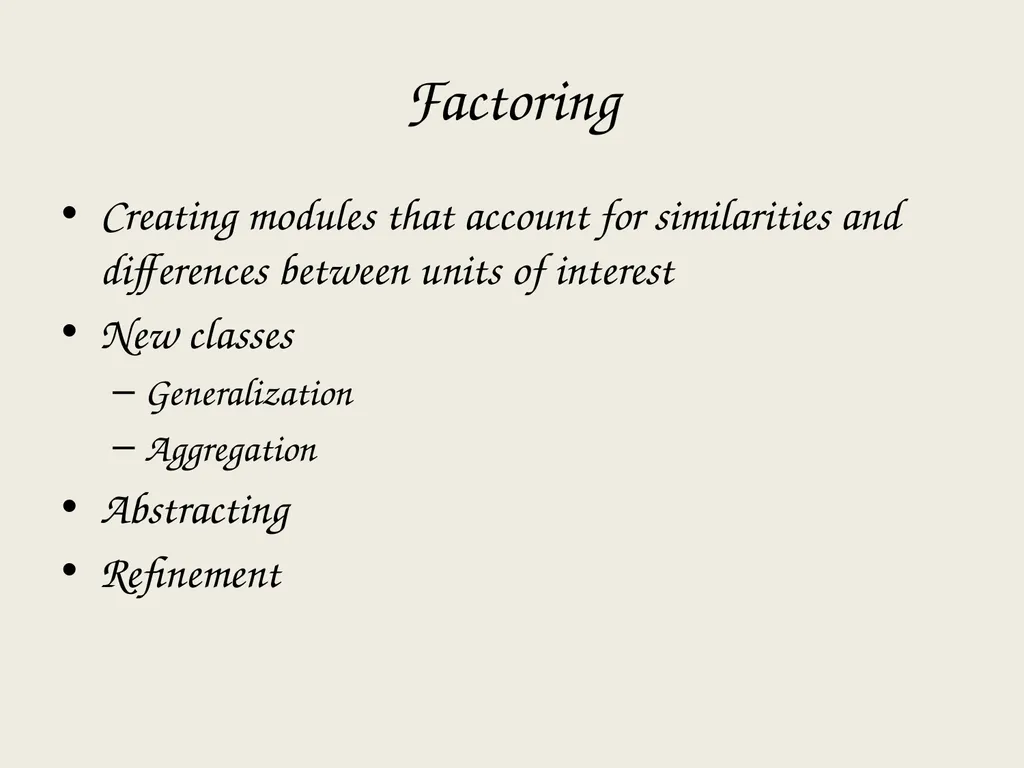 Architectural Analysis These slides are derived - slide 27 of 124