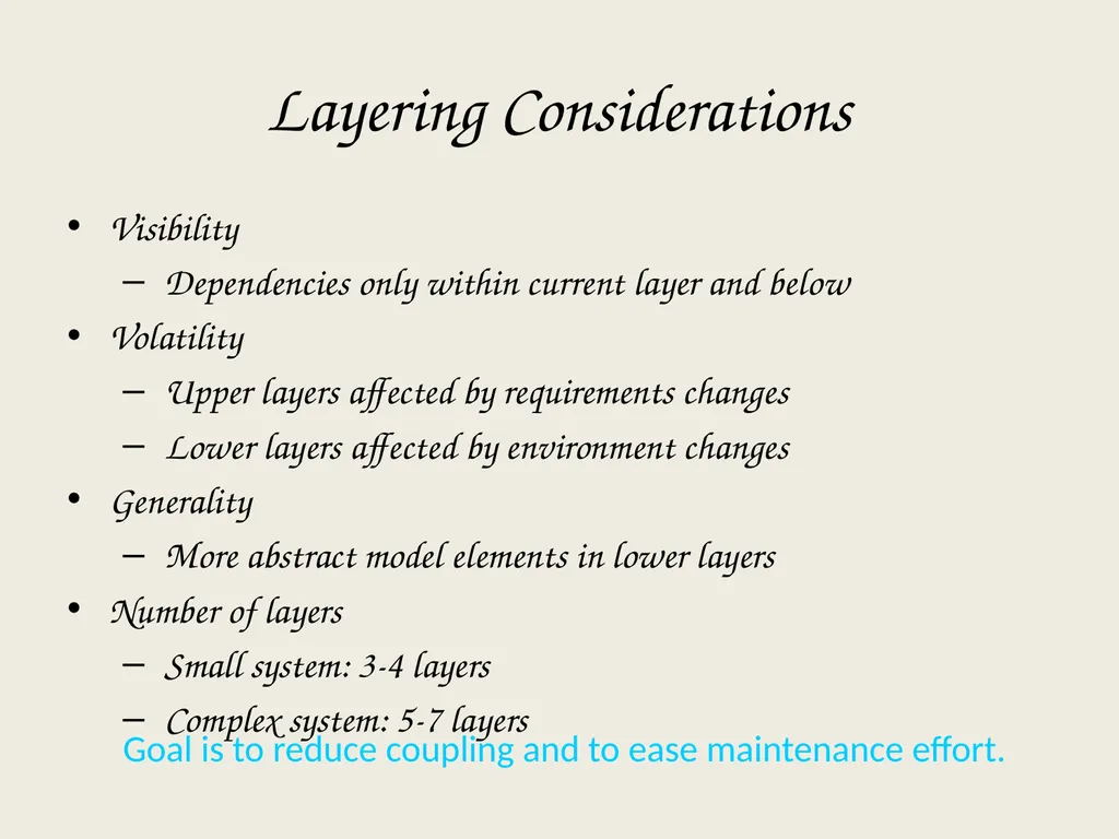 Architectural Analysis These slides are derived - slide 110 of 124