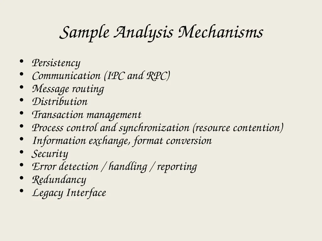 Architectural Analysis These slides are derived - slide 42 of 124
