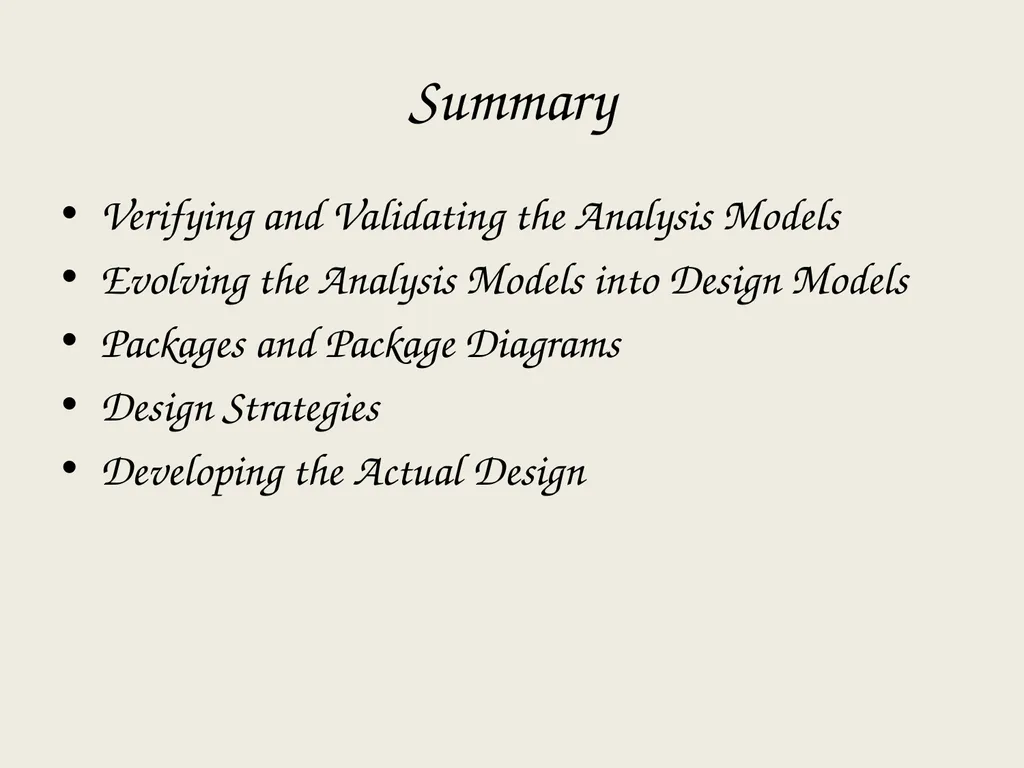 Architectural Analysis These slides are derived - slide 69 of 124