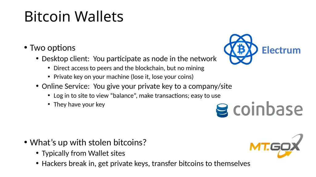CS 3700 Networks and Distributed Systems Bitcoin - slide 43 of 50