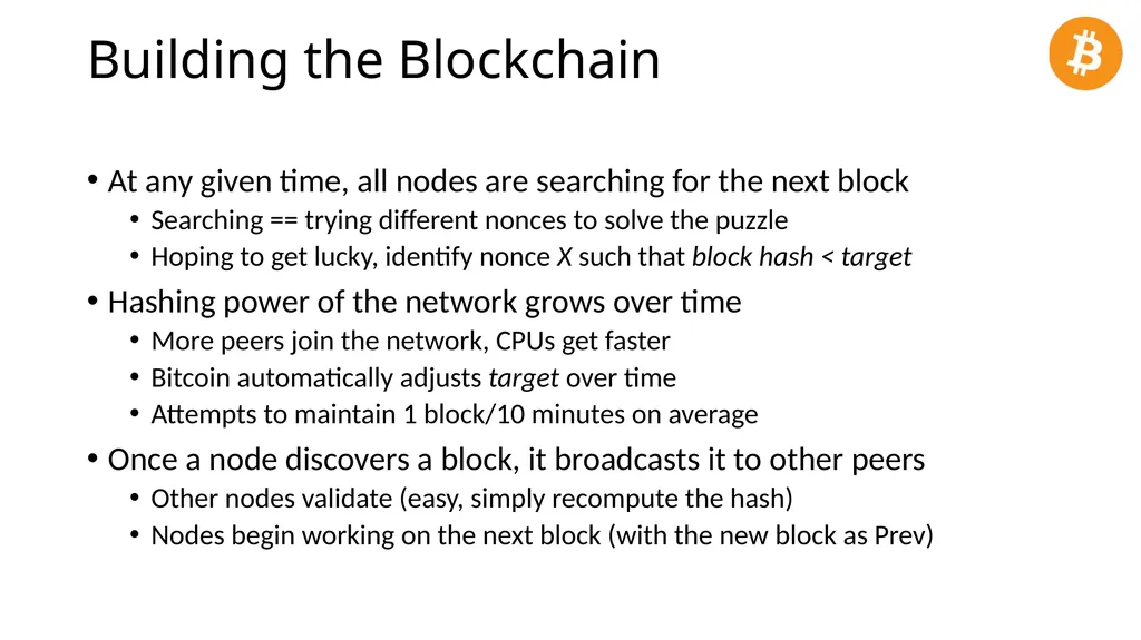 CS 3700 Networks and Distributed Systems Bitcoin - slide 27 of 50