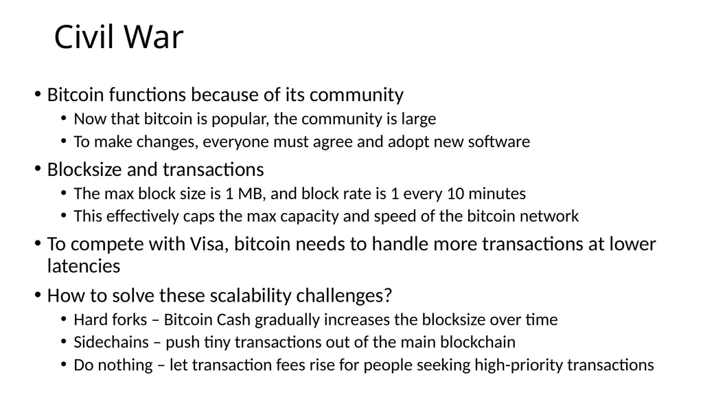 CS 3700 Networks and Distributed Systems Bitcoin - slide 49 of 50