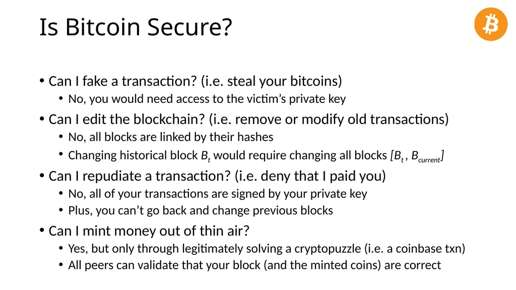 CS 3700 Networks and Distributed Systems Bitcoin - slide 36 of 50