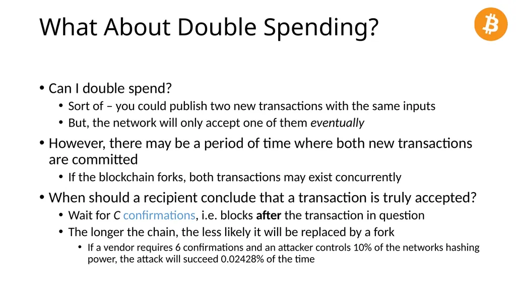 CS 3700 Networks and Distributed Systems Bitcoin - slide 37 of 50