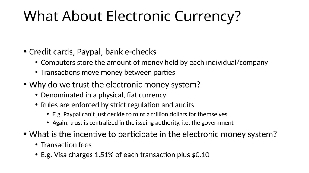 CS 3700 Networks and Distributed Systems Bitcoin - slide 6 of 50