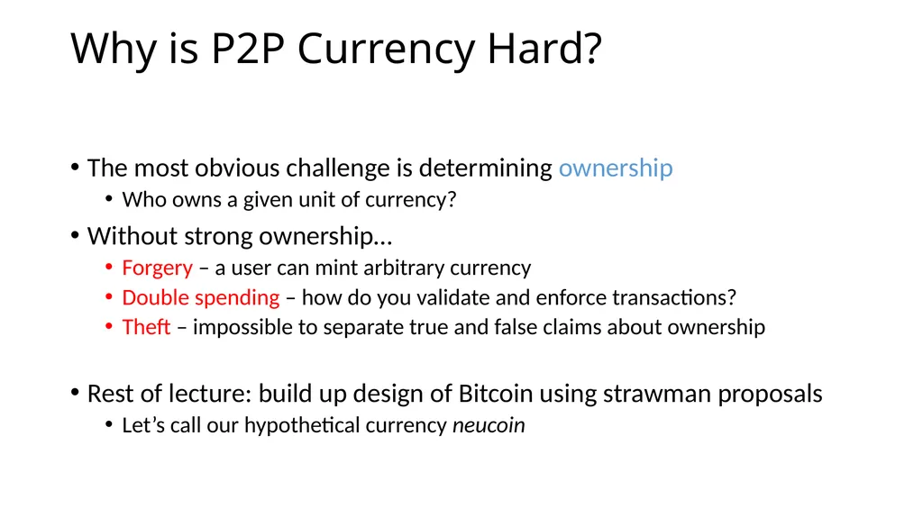 CS 3700 Networks and Distributed Systems Bitcoin - slide 10 of 50