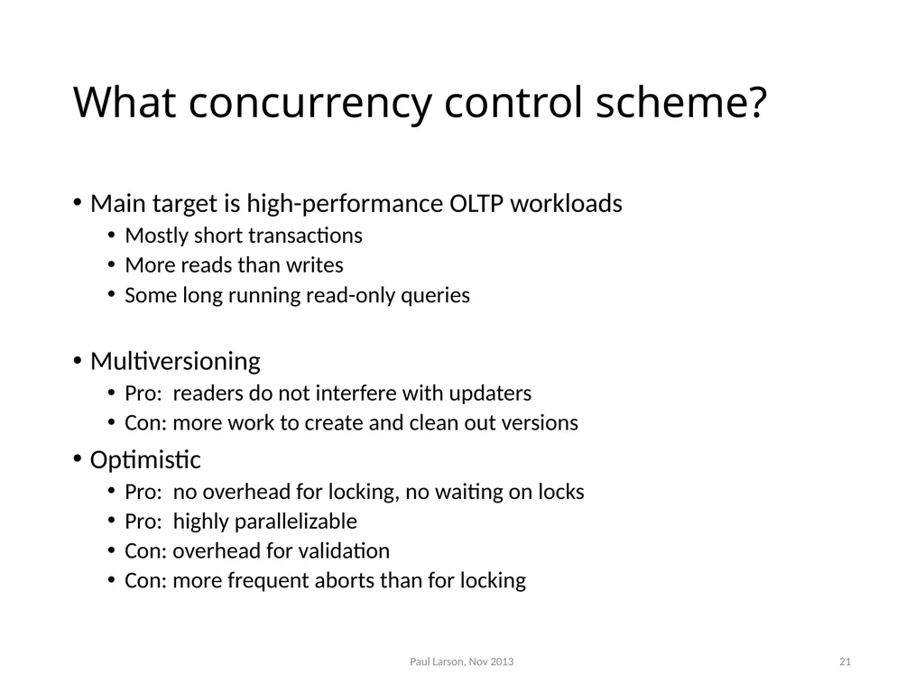 Evolving the Architecture of Sql Server Paul - slide 20 of 36