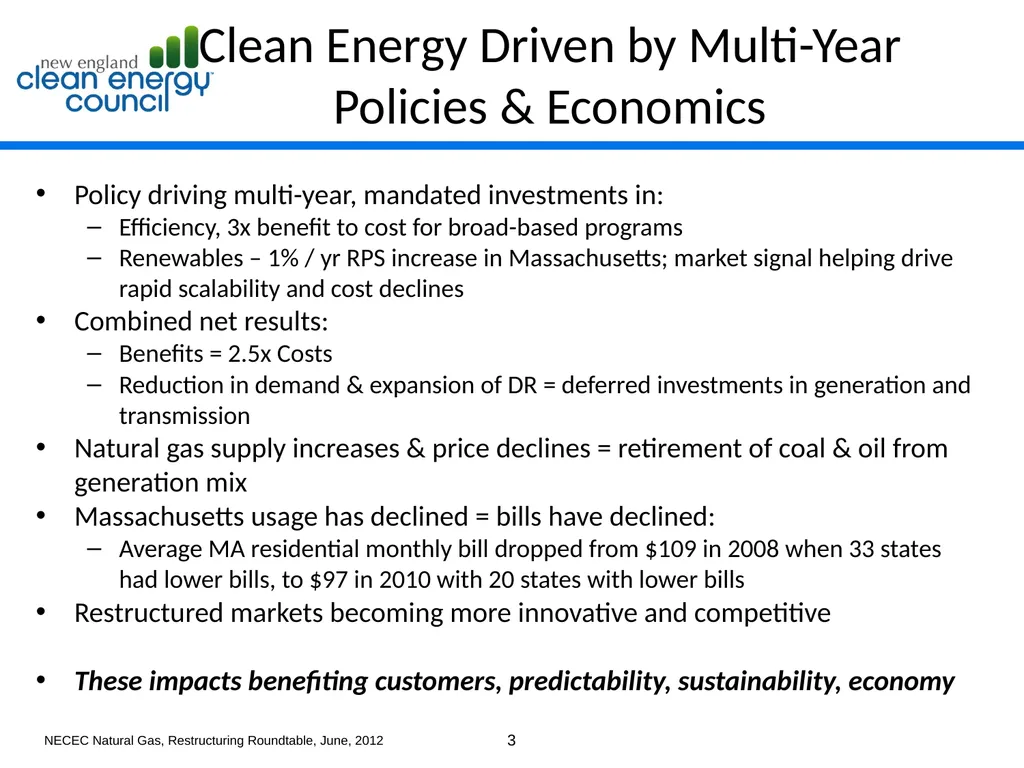 Advancing the Ball on Clean Energy While - slide 3 of 9