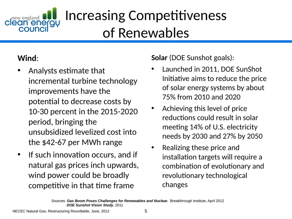 Advancing the Ball on Clean Energy While - slide 5 of 9