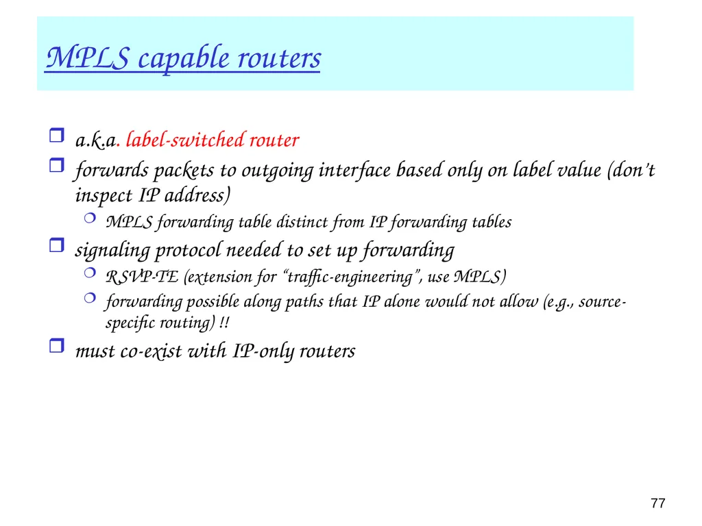 Multimedia+ATM;QoS, Congestion ctrl 1 Chapter 7 + - slide 77 of 78