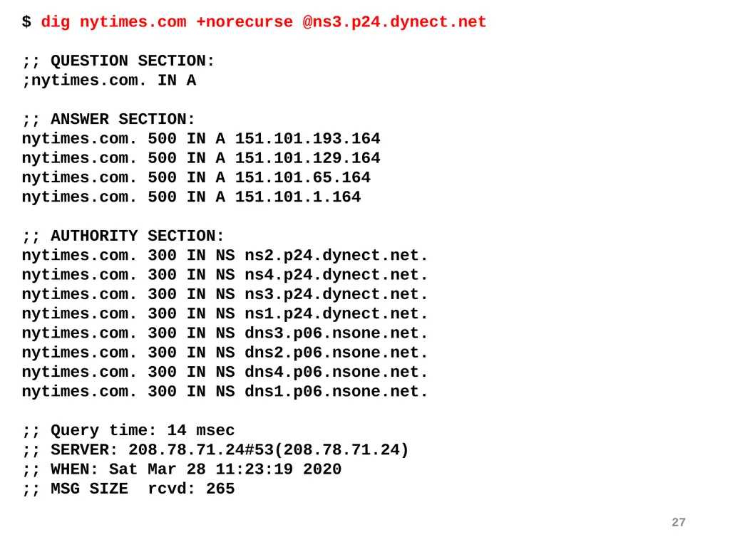 Discovery and DNS Mike Freedman COS 461: Computer - slide 27 of 36