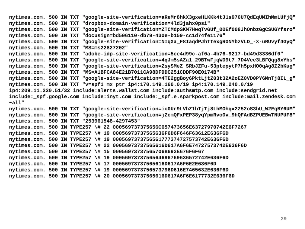 Discovery and DNS Mike Freedman COS 461: Computer - slide 29 of 36
