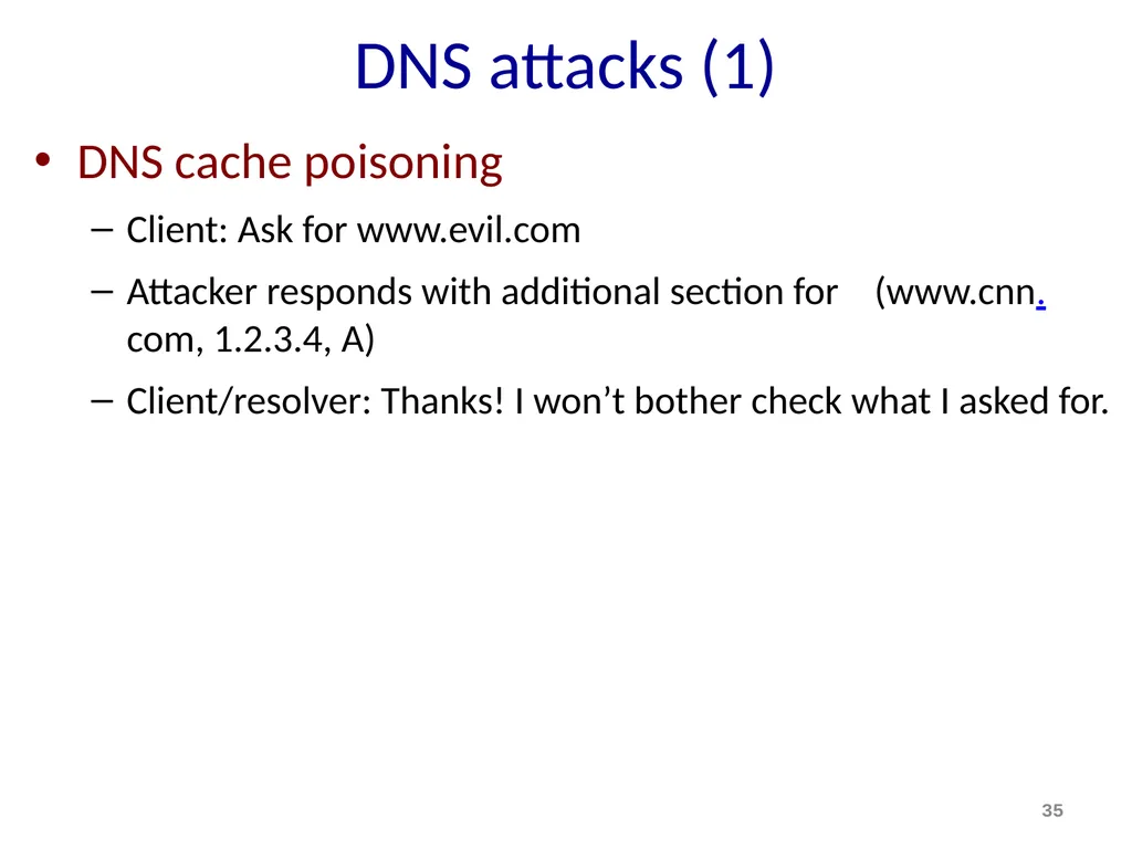 Discovery and DNS Mike Freedman COS 461: Computer - slide 35 of 36
