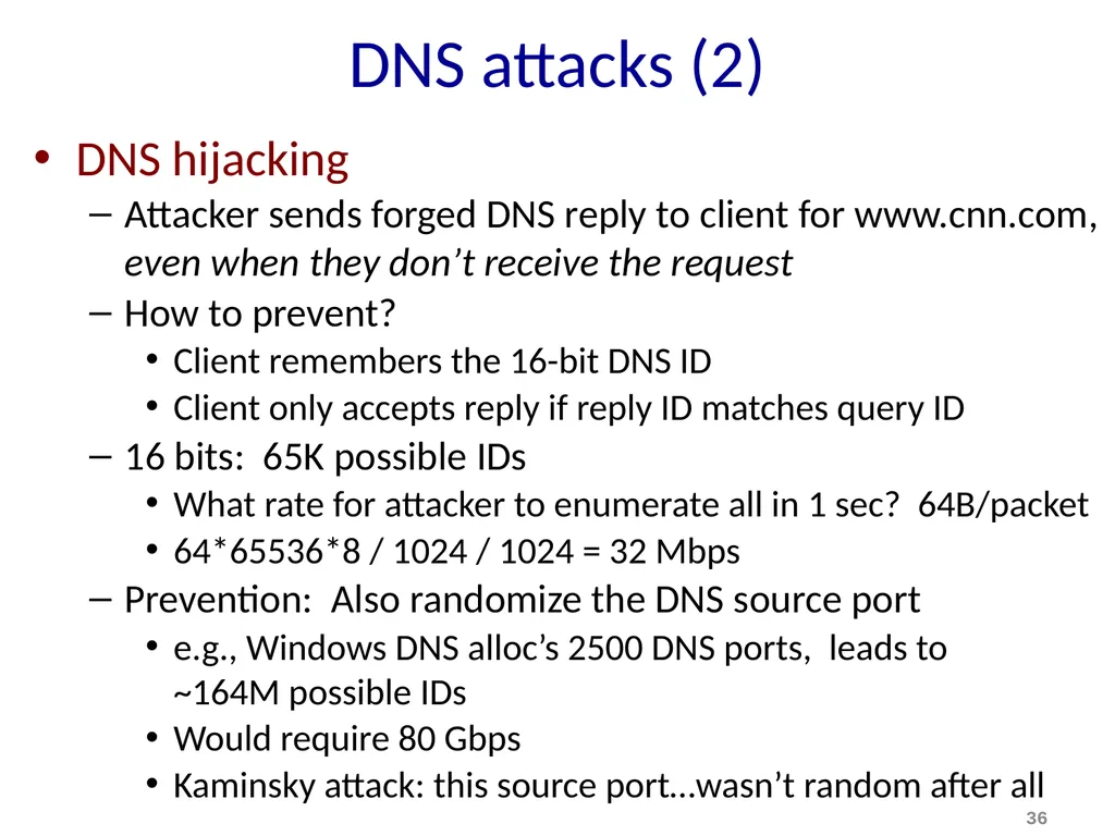 Discovery and DNS Mike Freedman COS 461: Computer - slide 36 of 36
