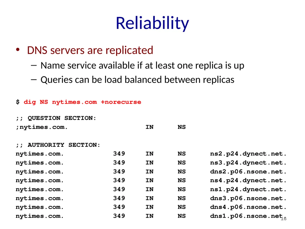 Discovery and DNS Mike Freedman COS 461: Computer - slide 16 of 36