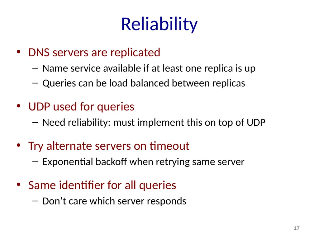 Discovery and DNS Mike Freedman COS 461: Computer - slide 17 of 36