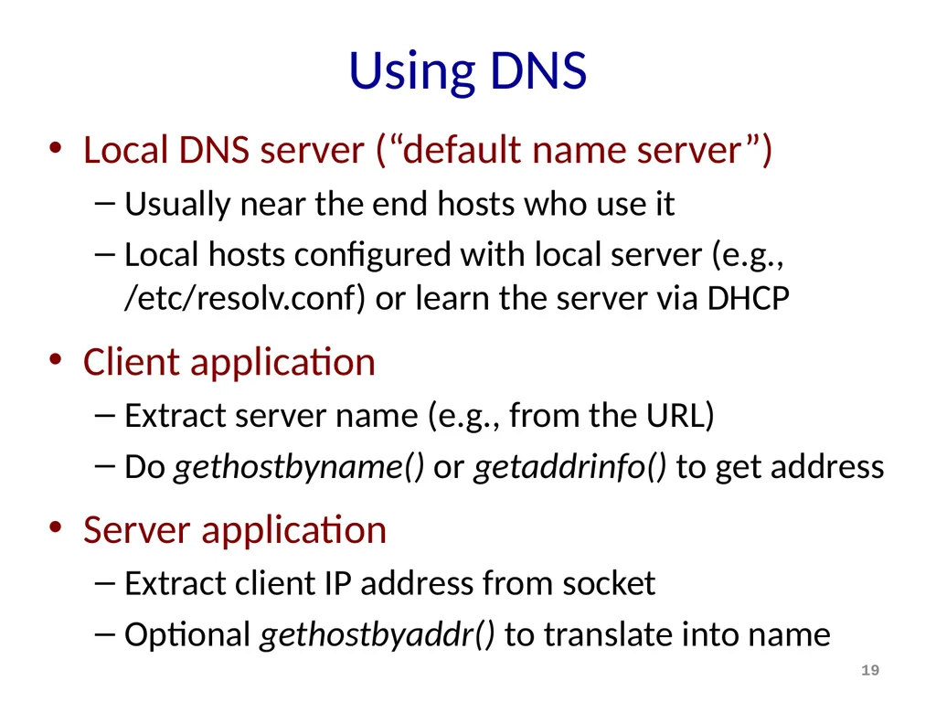 Discovery and DNS Mike Freedman COS 461: Computer - slide 19 of 36