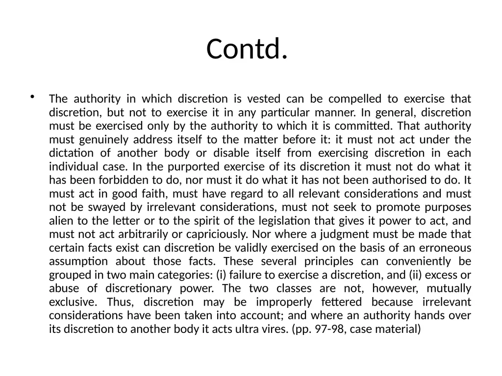 Nature, Scope and Extent of Judicial Review of - slide 9 of 9