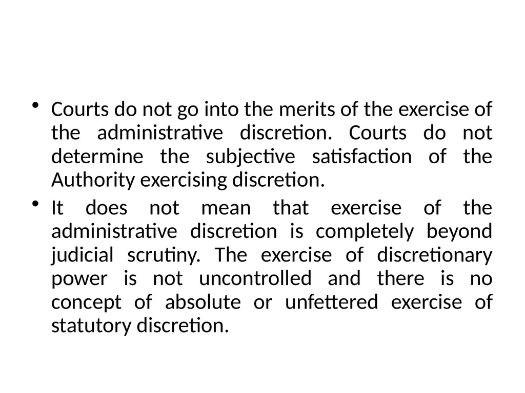 Nature, Scope and Extent of Judicial Review of - slide 4 of 9