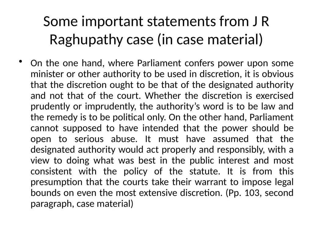 Nature, Scope and Extent of Judicial Review of - slide 7 of 9