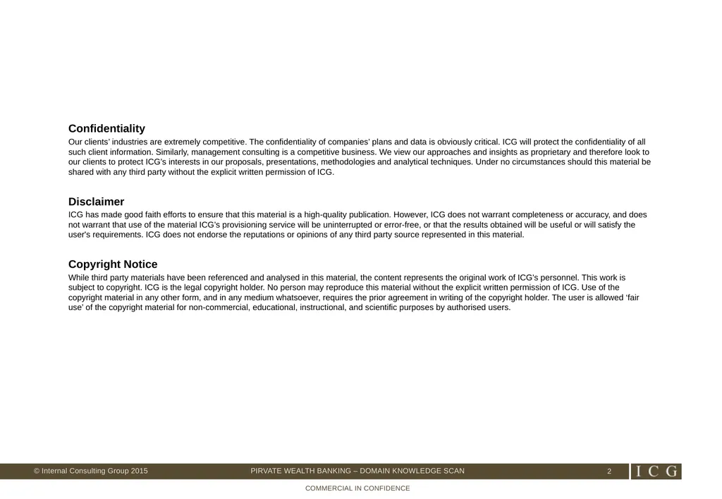 Private Wealth Best Practices – Domain Knowledge - slide 2 of 26