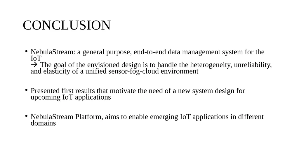 The NebulaStream Platform: Data and Application - slide 25 of 25