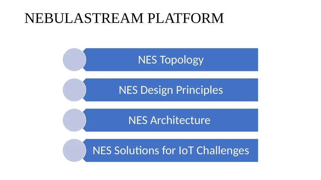 The NebulaStream Platform: Data and Application - slide 8 of 25