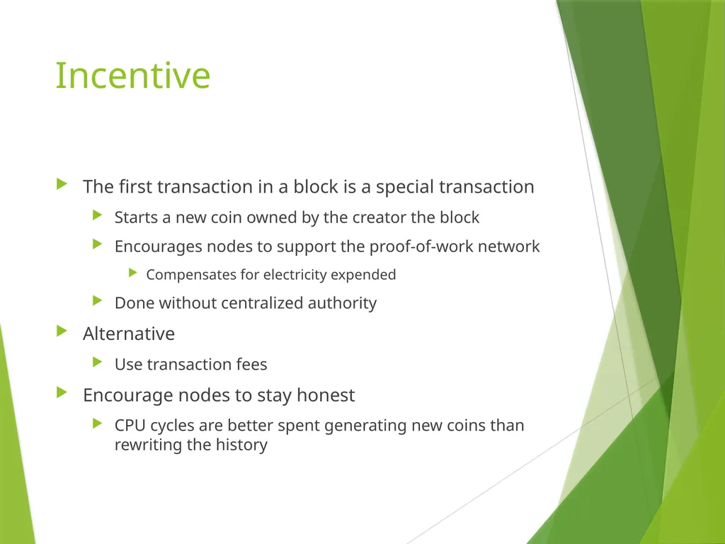 Bitcoin: A Peer-to-Peer Electronic Cash System - slide 20 of 26