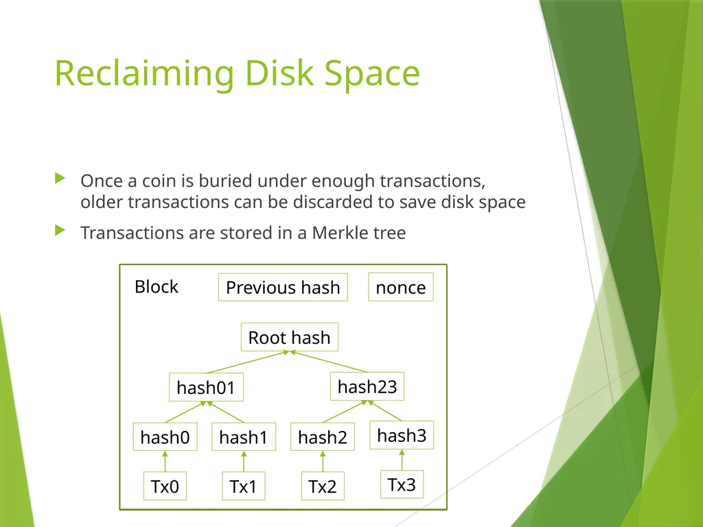 Bitcoin: A Peer-to-Peer Electronic Cash System - slide 21 of 26