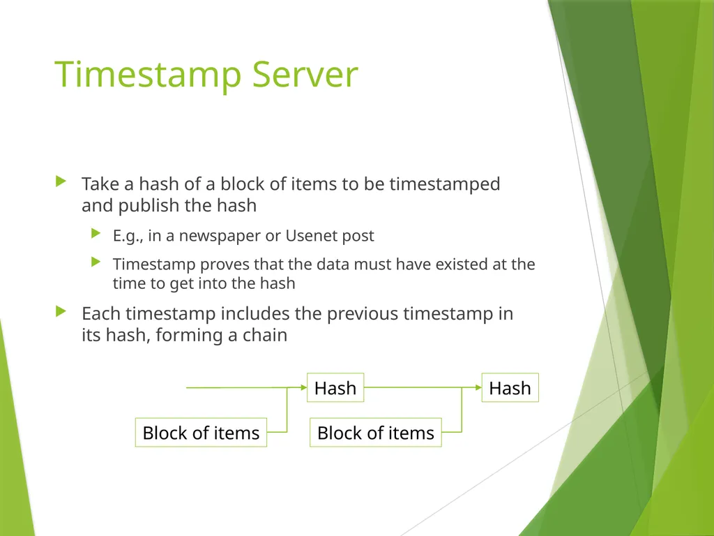 Bitcoin: A Peer-to-Peer Electronic Cash System - slide 13 of 26