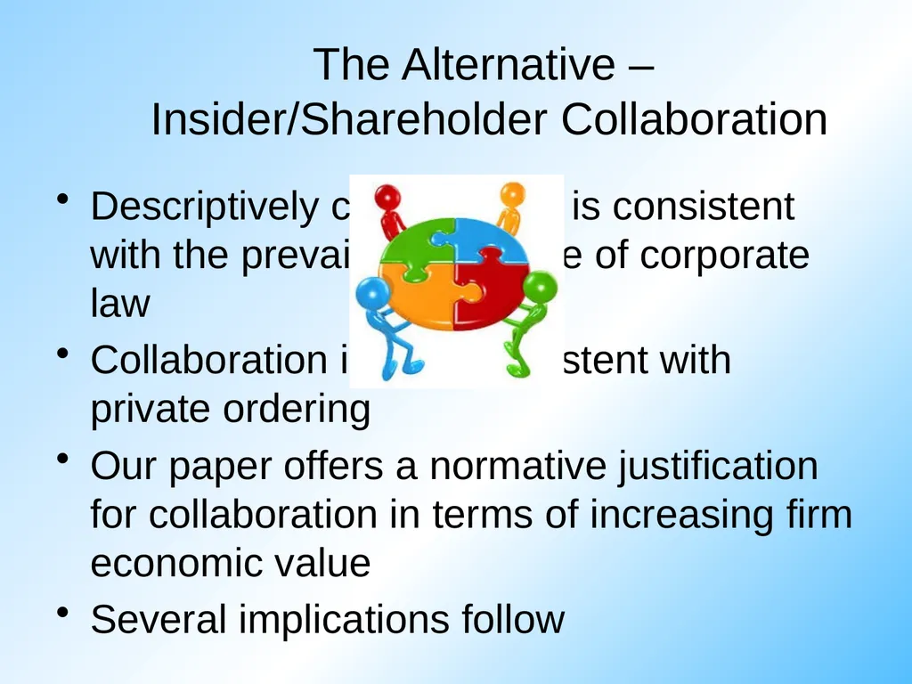 A Collaborative Model of the Corporation Jill E. - slide 4 of 16