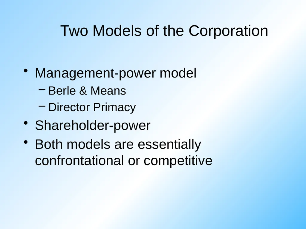 A Collaborative Model of the Corporation Jill E. - slide 2 of 16