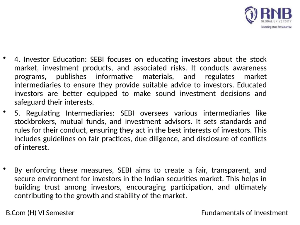 Course Name: Fundamentals of Investment Week 4: - slide 6 of 23