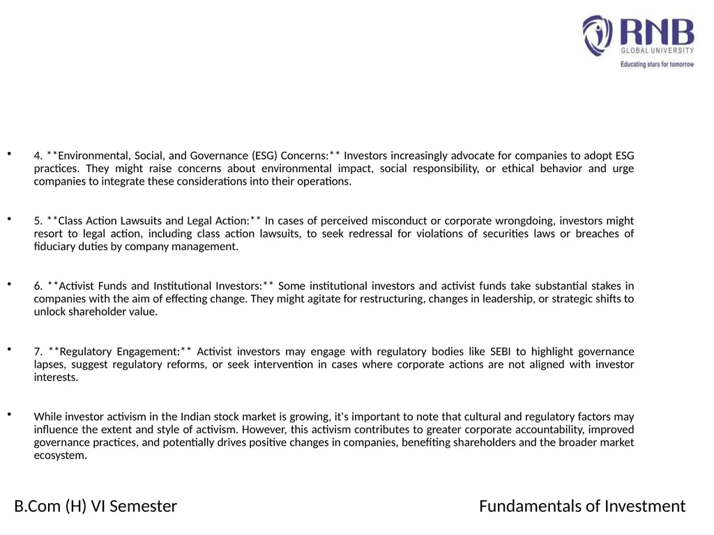 Course Name: Fundamentals of Investment Week 4: - slide 21 of 23