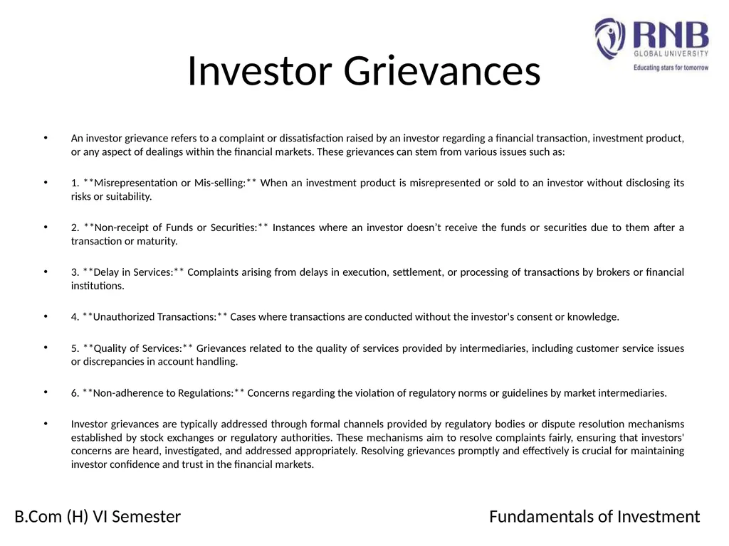 Course Name: Fundamentals of Investment Week 4: - slide 9 of 23