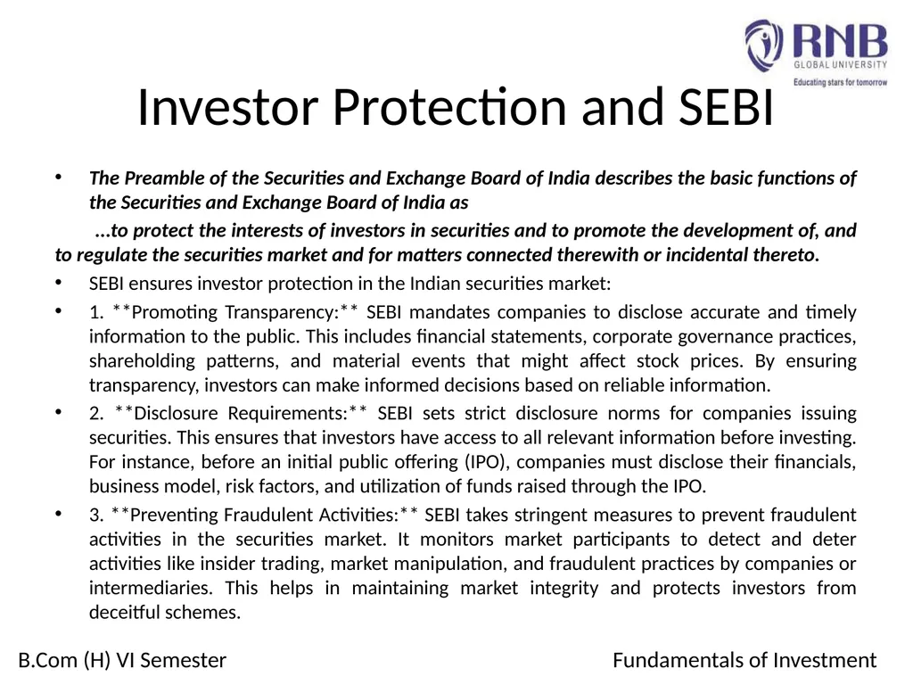 Course Name: Fundamentals of Investment Week 4: - slide 5 of 23