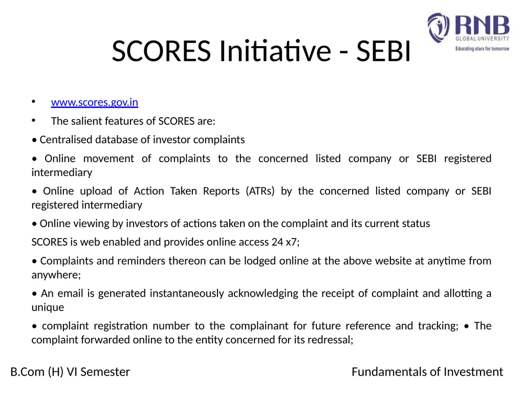 Course Name: Fundamentals of Investment Week 4: - slide 12 of 23