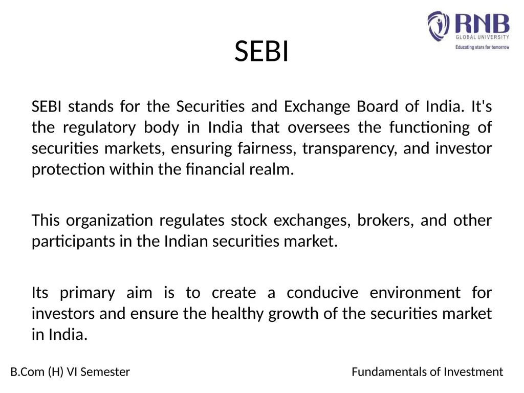 Course Name: Fundamentals of Investment Week 4: - slide 3 of 23