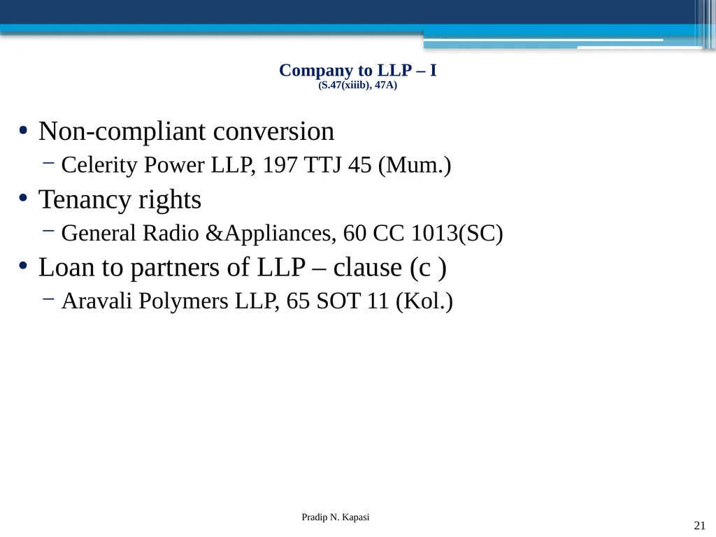 Reconstruction and Restructuring (merger and - slide 21 of 54