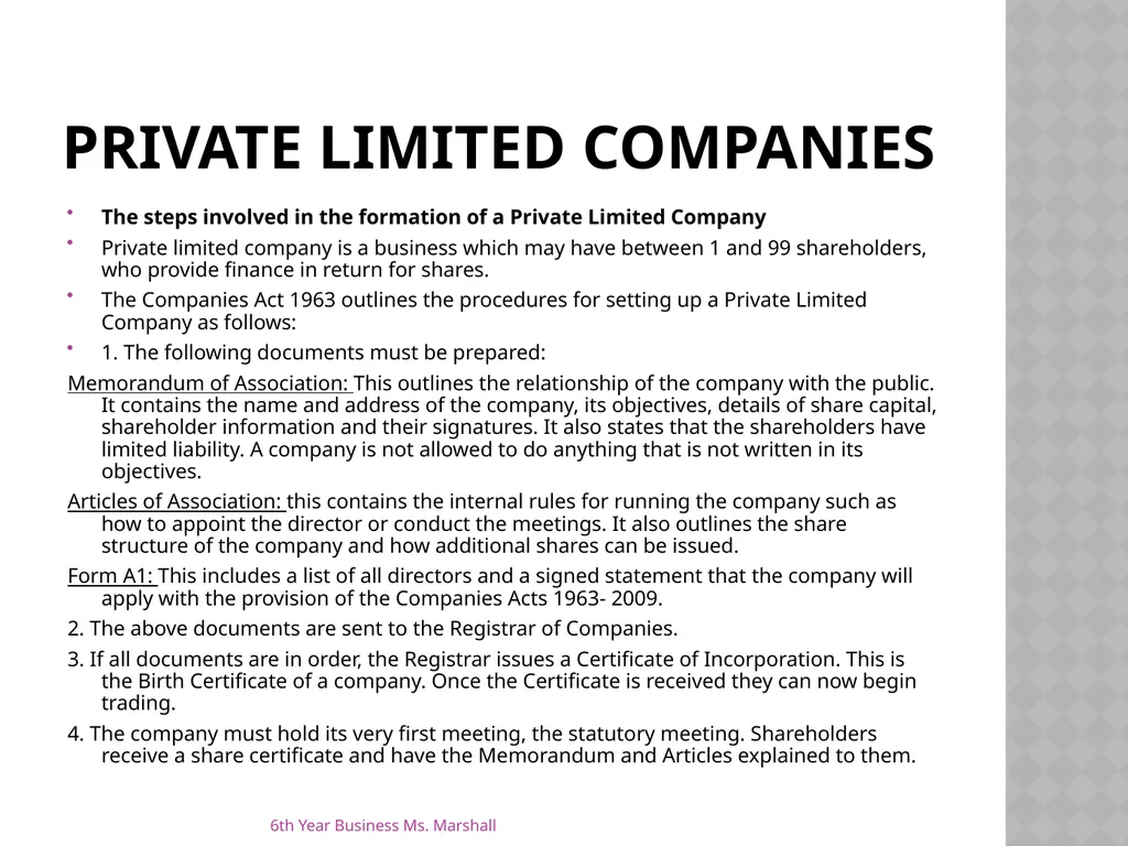 Business Organisations Unit 6 Chapter 19 Unit 6 - slide 10 of 49