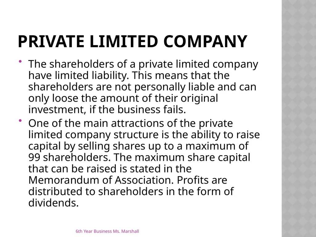 Business Organisations Unit 6 Chapter 19 Unit 6 - slide 11 of 49