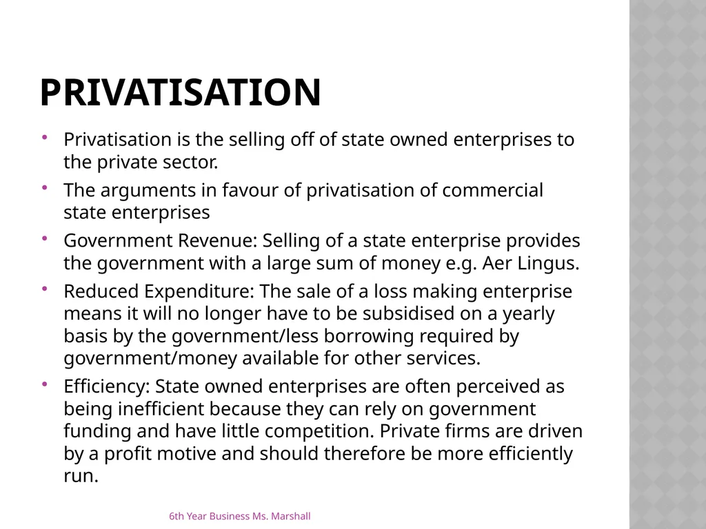 Business Organisations Unit 6 Chapter 19 Unit 6 - slide 42 of 49