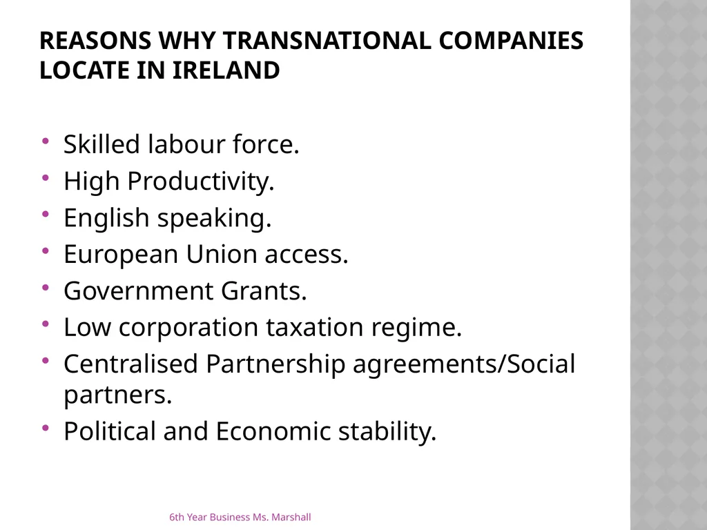 Business Organisations Unit 6 Chapter 19 Unit 6 - slide 28 of 49