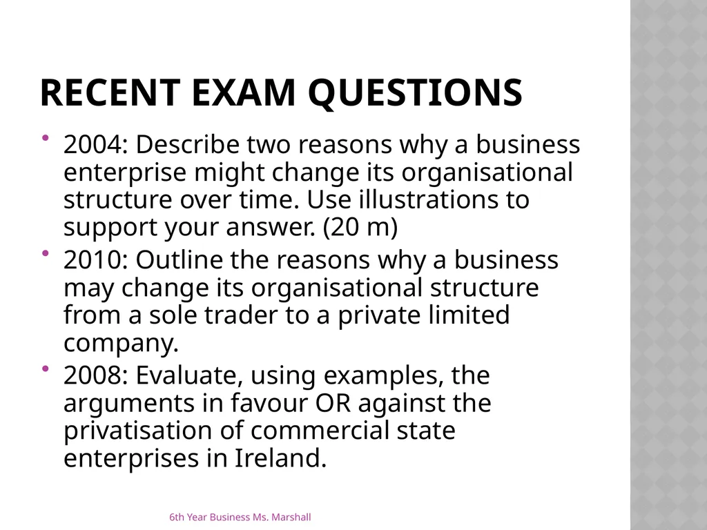 Business Organisations Unit 6 Chapter 19 Unit 6 - slide 49 of 49