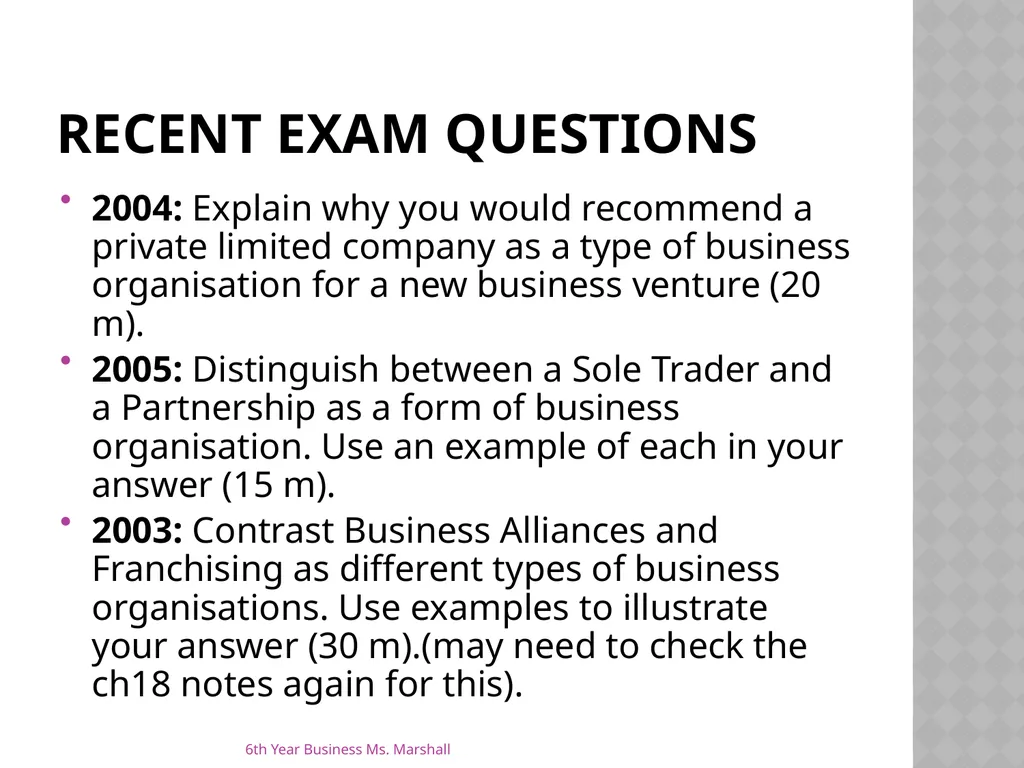 Business Organisations Unit 6 Chapter 19 Unit 6 - slide 33 of 49