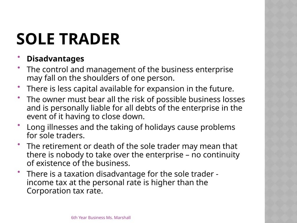 Business Organisations Unit 6 Chapter 19 Unit 6 - slide 7 of 49