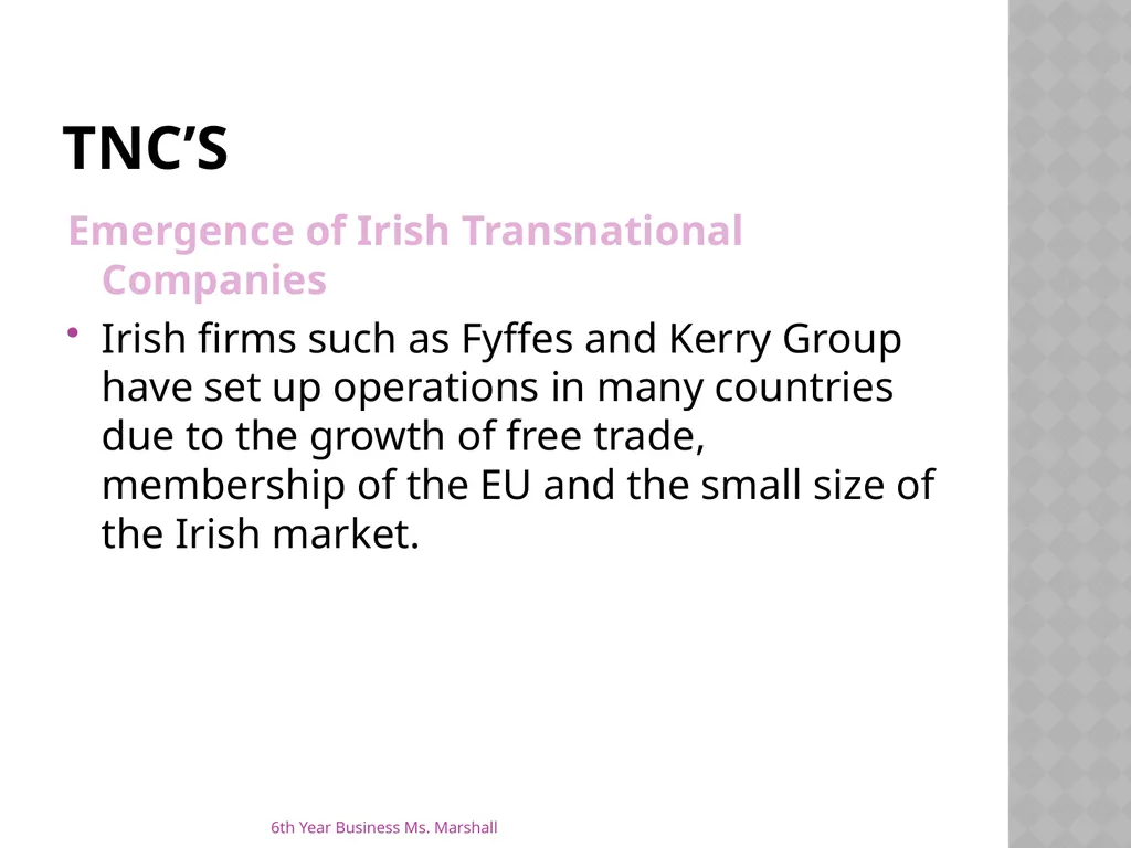 Business Organisations Unit 6 Chapter 19 Unit 6 - slide 25 of 49